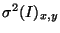 $\sigma^2(I)_{x,y}$