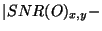$\vert SNR(O)_{x,y}-$