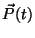 $\vec{P}(t)$