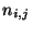 $n_{i,j}$