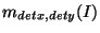 $m_{detx,dety}(I)$