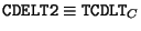 $\index{Attributes!CDELT2}{\tt CDELT2}\equiv\index{Attributes!TCDLT}{\tt TCDLT}_C$
