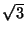 $\sqrt{3}$