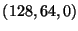 $(128,64,0)$